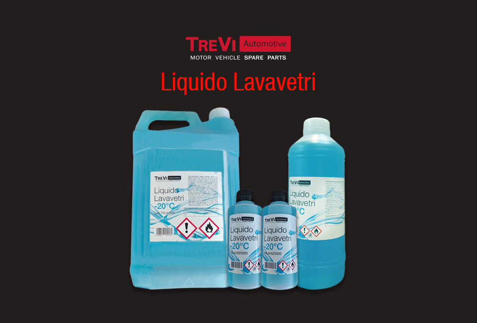 Liquido lavavetri trevi automotive disponibile nel nuovo formato